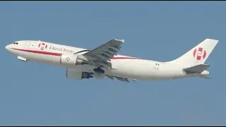 AeroUnion Airbus A300-600F [XA-UYR] takeoff from LAX
