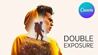 Canva Poster Design Hack: Master the Double Exposure Effect! 🎨✨