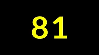 81 Seconds Countdown Timer With Sound Effect