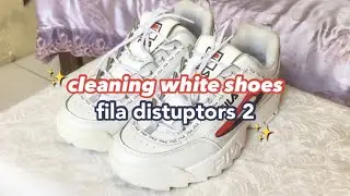 chill clean white shoe's with me &bull; fila disruptor 2 (Philippines) 2020