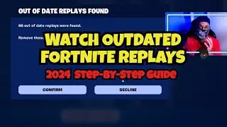 Fortnite Tutorials: How to Recover or Watch OUTDATED REPLAYS | 2024 - Step-By-Step Guide