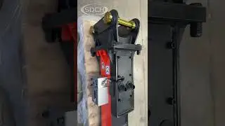 SDCH680 Hydraulic Breaker in Action | 6 Ton Excavator Concrete Hammer