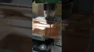 Copper cooling plate milling with Proxxon FF500 CNC