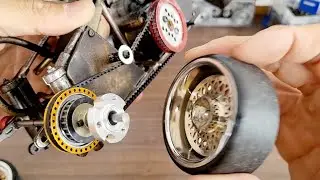 Indian Drift Trike's Adjustable Offset Rear Axle. RC Animatronics By Danny Huynh Creations.