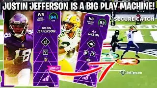 JUSTIN JEFFERSON IS A BIG PLAY MACHINE! RISING STARS JEFFERSON AND AJ DILLON GAMEPAY! | MADDEN 22