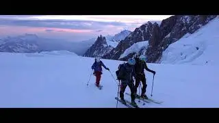 Mont Blanc  a  ski Grands Mulets route - short version  film