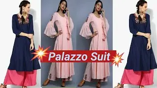 Top 20 Best Kurti With Palazzo LookBook/Palazzo Suit Designs 2019/Bhai Duje Spacial suit