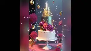 Pastel y rosas para tu cumplea&ntilde;os
