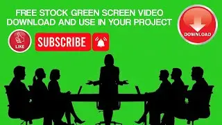 Business Meeting Silhouette Green Screen | Free Stock Footage VFX