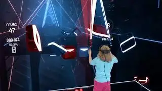 10 Years Old!  Join us for a Bite - FNAF (Hard) [Beat Saber Mixed Reality] feat. Sammie