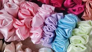 How to make scrunchies at home. Beginner guide step by step.