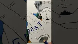 Trafalgar D. Water Law drawing #shorts #animedrawing #trafalgarlaw #onepiece