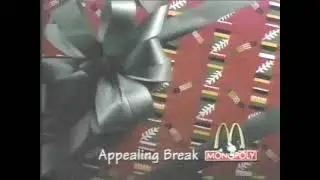 1995 McDonald's Monopoly Game Christmas Commercial