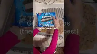 Making Oreo double layer cheese chip #food #cooking #recipe #dessert #yummy #oreocake #oreo #cookies