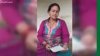 Local people in Nepal singing a song for pangolin conservation