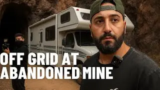 OFF-GRID CAMPING in MY MOTORHOME AT ABANDONED MINE!