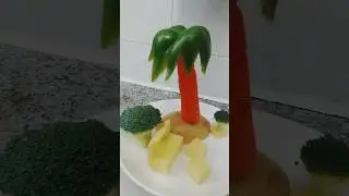 Vegetables Palm 🌴#creative#art#amazing#shortvideo#asmr#viralvideo#vegetablecarving