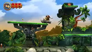 Switch | Donkey Kong Country Returns HD | 1-3 Tree Top Bop | Gameplay