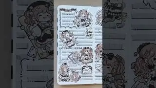 ASMR 🖤 Kawaii Stickers Journal #kawaiijournal #kawaiistickers #asmr #kawaii #journal #scrapbooking
