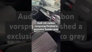 Audi rs3 saloon carbon vorsprung finished in exclusive suzko grey