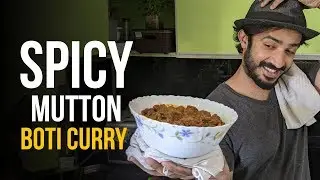 Mutton Boti Curry - Cook #WithMe | Lamb Intestine Recipe | #StayHome & #StaySafe
