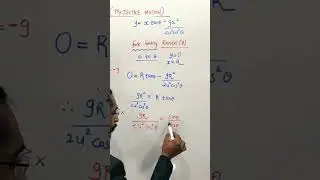 Range of projectile expression#shorts #physics #short #shortvideo #gyan #freedom @GyanFreedom