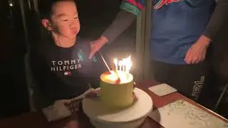 Birthday video - beautiful Pikachu cake - and magic trick candles!!!
