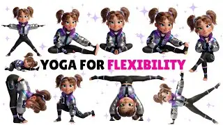 Lying Down Yoga for Kids | Relaxing Flexibility Routine | Calm Yoga for Children