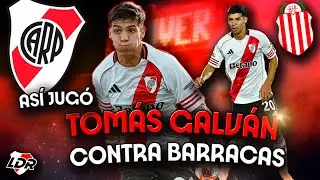 AS&Iacute; JUG&Oacute; TOM&Aacute;S GALV&Aacute;N 💎⚽Contra Barracas Central 👏  River 1-0 Barracas  #riverplate