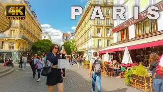 🇫🇷SummervWalk in Paris,France 2022 - Jewish Quarter Les Marais  - Chatelet  Les Halles 4K