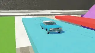 Cars vs Slide Color #2 - BeamNG Drive