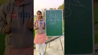 how to draw 5 = 🐮 cow 🐮 step by step easy drawing #viral #art #video #shorts #shortvideo #cow