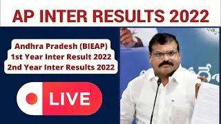 AP Inter Results 2022 || Inter 1st Year , Second Year Results