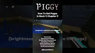 [ROBLOX] - How To Get PAGES in PIGGY: BOOK 1 - CHAPTER 9!