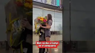 Mati recibe a su novia Evelyn en el aeropuerto ❤️💙 Exatl&oacute;n M&eacute;xico ￼2025 #matialvarez #exatlon