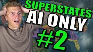 Hearts of Iron 4 - USA States Gameplay AI ONLY Mod | Part 2 | Broken United States!