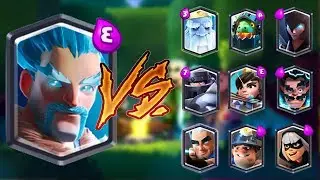 ICE WIZARD VS ALL CARDS IN CLASH ROYALE | ICE WIZARD 1 ON 1 GAMEPLAY