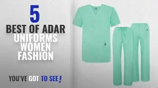 Adar Uniforms Women Fashion [2018 Best Sellers]: Adar Universal Medical Scrubs Set Medical Uniforms