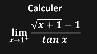 calcul de limite des fonctions irrationnelles exemple 2