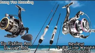 Review 2 8lb Line Weight Carbon Solid Tip Fishing Rod UL Lure Rod