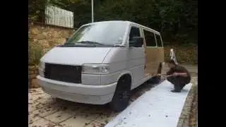 VW Bus DIY Roller Paint Job - Low Budget Alternative