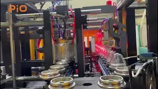 Factory video of fully automatic 2 cavity jar blow molding machine