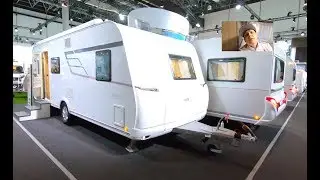 Eriba E 560 exciting family Caravan by Hymer Camper travel trailer walkaround and interior V0941