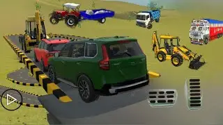 Driving JCB, Dumper Truck & Tractor | Heavy Stone Loading Gameplay | Real Construction Game