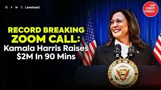 Kamala Harris Breaks Records || Raises $2M in 90 mins on Zoom call