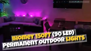 Обзор уличных светодиодных светильников iHomey 150FT Permanent Outdoor RGB Lights (2026) &mdash; управл...