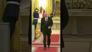 Putin Hosts Algerian President at the Kremlin in Moscow
