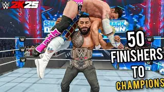 50 завершающих приемов Коди Роудса и Си Эм Панка в WWE 2K25!