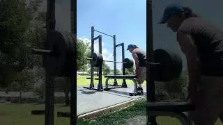Randall Morris ULTIMATE SUPERSET 25 pull ups in one set and 405 lbs Bench Press for 5 Reps 90 secs