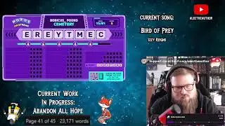 72 HOUR WRITING MARATHON!!  Finishing Debut Manuscript.  Playing Words on Stream!